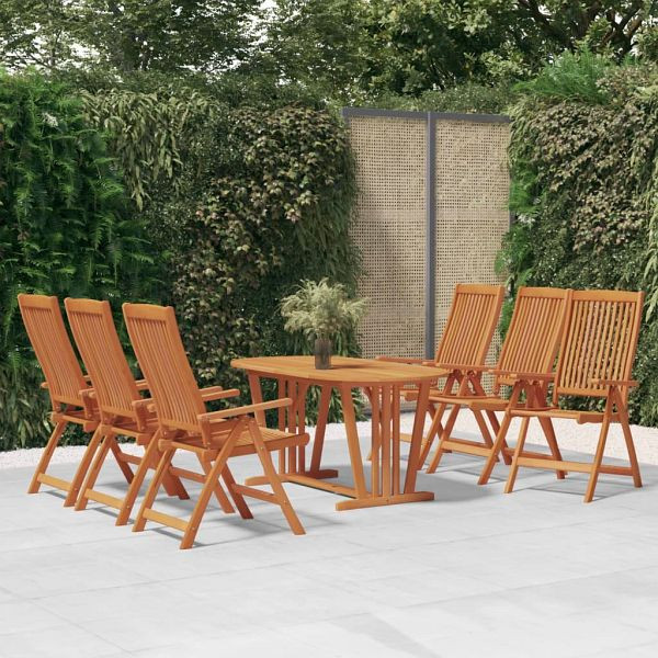 vidaXL Klappbare Gartenstühle 6 Stück Massivholz Eukalyptus, 3087345