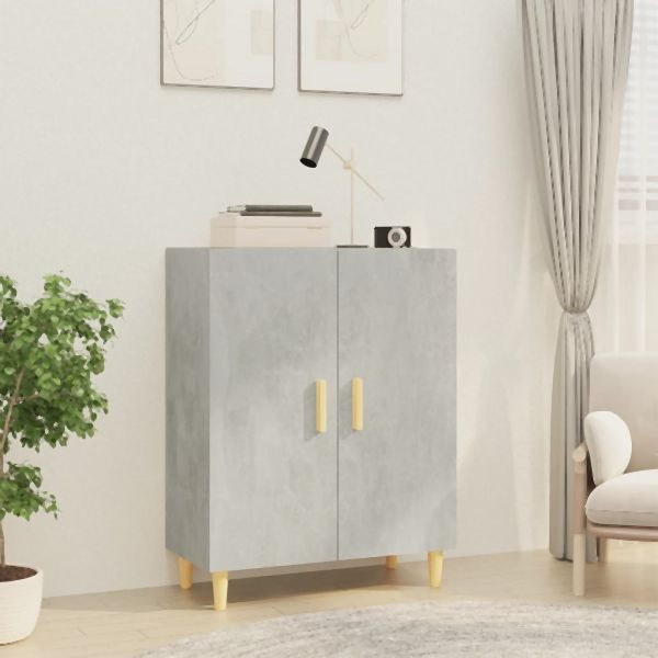 vidaXL Sideboard Betongrau 70x34x90 cm Holzwerkstoff, 812100