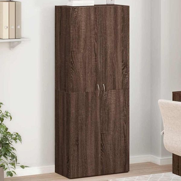 vidaXL Aktenschrank Braun Eichen-Optik 60x32x153 cm Holzwerkstoff, 3276650
