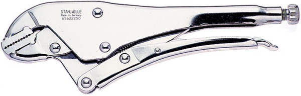 STAHLWILLE Parallel-Gripzange Nr.6562 Länge 250 mm Kopf glanzvernickelt Griffe glanzvernickelt, 65622250