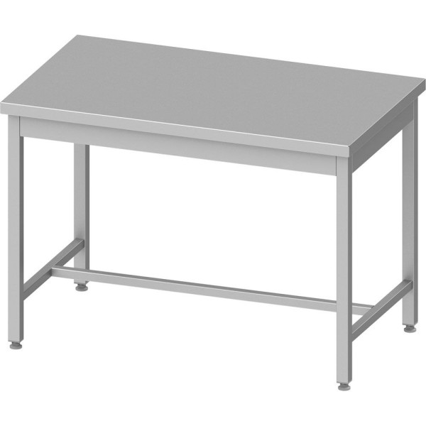 Stalgast Arbeitstisch ECO ohne Grundboden 600x700x850 mm, mit Verstrebung ohne Aufkantung, Selbstmontage (AISI201), DAT06761