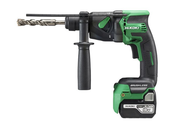 HiKOKI 18V Akku Bohrhammer (Brushless), 18 Volt, 2 x 5, 0 Ah, DH18DPB (5.0) (HSC II), DH18DPBWPZ