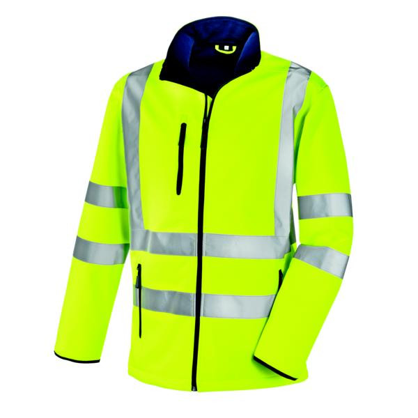teXXor Warnschutz-Softshell-Jacke NIAGARA, Größe: XL, Farbe: leuchtgelb, VE: 10 Stück, 4103-XL
