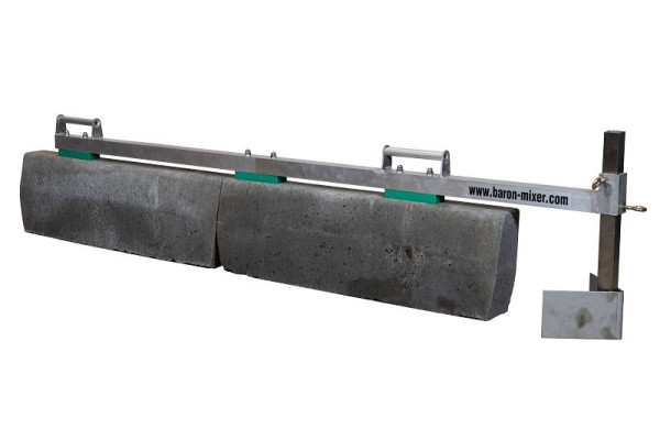 Baron Schiebepflug für Bordsteinkanten, aus Aluminium, 10280