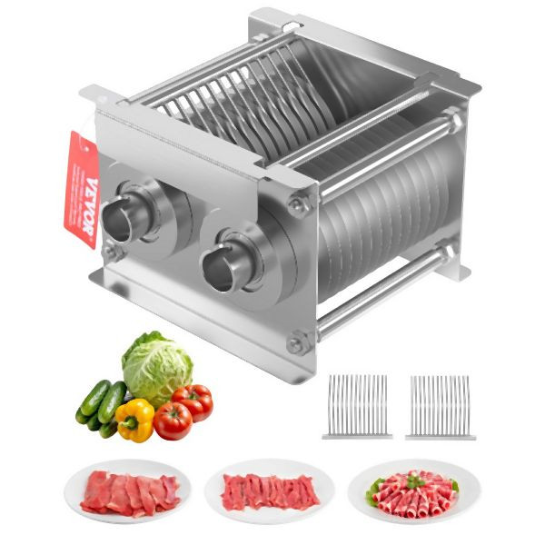VEVOR Fleischschneider Maschine Klinge 7mm Edelstahl für SJY-DQ90 Meat Slider, XRQPJDZ90MM1S4PT0V0
