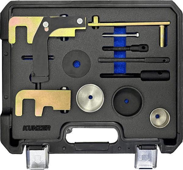 Kunzer Motor-Einstellwerkzeugsatz OPEL / RENAULT / NISSAN Für Reparaturarbeiten an 1.5-, 1.9-, 2.2- und 2.5 -Liter-Common-Rail-Motoren, 77M504