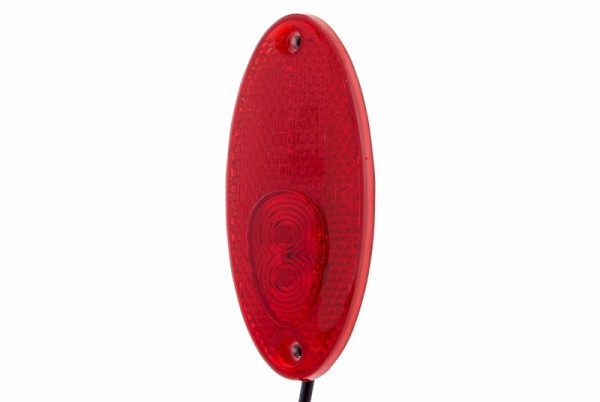 HELLA Schlussleuchte - LED - 24V - Anbau - Lichtscheibenfarbe: rot - Kabel: 5000mm - Stecker: Flachstecker - links/rechts, 2TM 964 295-091
