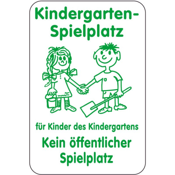 Stein HGS Sonderschild, Kindergarten-Spielplatz, für Kinder des Kindergartens, Kein öff…, 14999