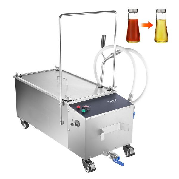 VEVOR Mobiler Fritteusenfilter, 55 L ÖlTankkapazität, Ölfiltrationssystem mit 10 L/min Ölfiltrationsgeschwindigkeit, ZYGLQWBXG56LGFQ67V2