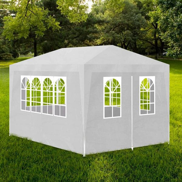 vidaXL Partyzelt 3x4 m Weiß, 90334