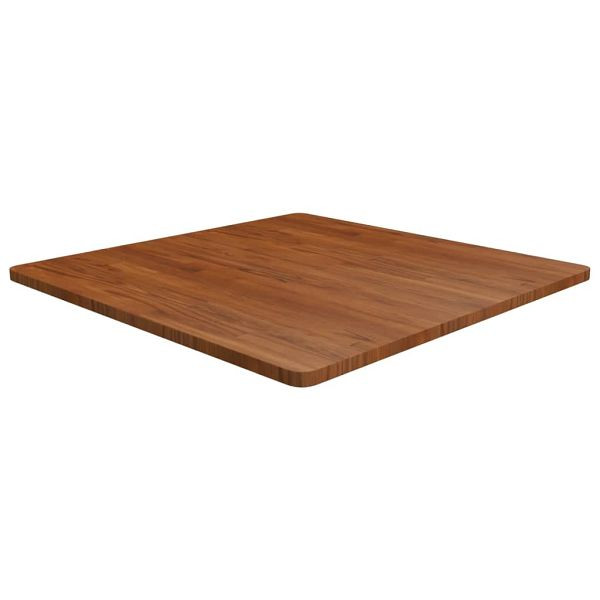 vidaXL Tischplatte Quadratisch Dunkelbraun 90x90x2,5cm Eiche Behandelt, 343047