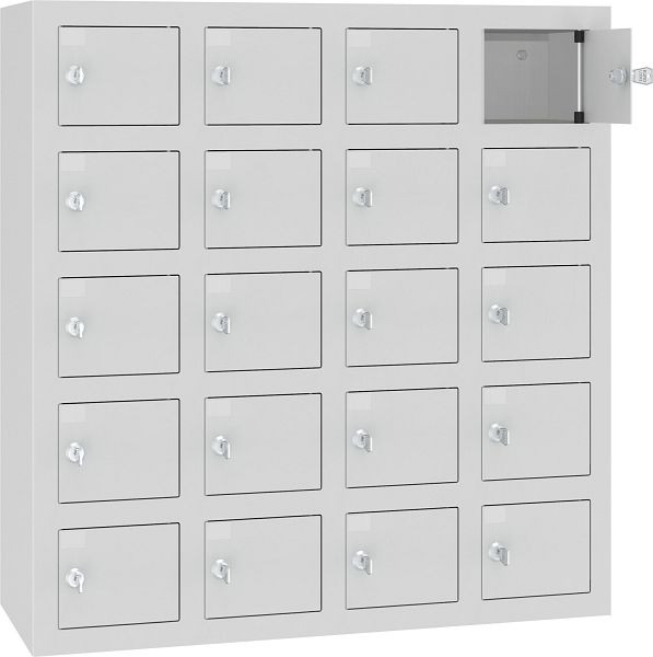 Eurobox Handyladeschrank, 4 Abteile, 20 Fächer USB A+C oder 2x USB C, 1400-020405