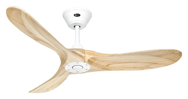 CasaFan Deckenventilator Eco Genuino 122 Lack matt weiß-Massivholz natur, 312219