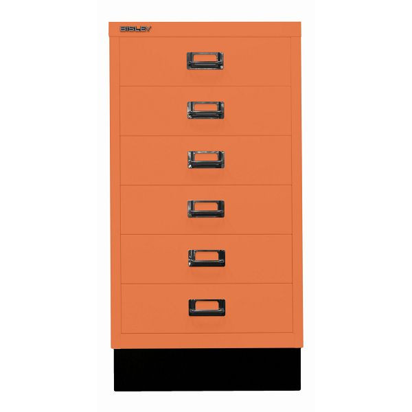Bisley MultiDrawer™, Inkl. Sockel, DIN A3, 6 Schubladen, 603 orange, L29A36S603
