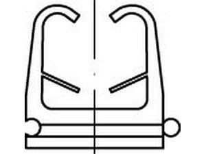 ART 88558 FISCHER-Clipschellen grau FC 6 - 9 VE=S (100 Stück)