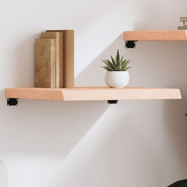vidaXL Wandregal 60x60x(2-6) cm Massivholz Eiche Unbehandelt, 363535