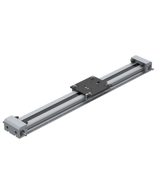 isel Zahnriemenvorschub LEZ 2, L1296 mm, ohne Motor, mit Endschalter und Laufwagen LW7, 232002 9130