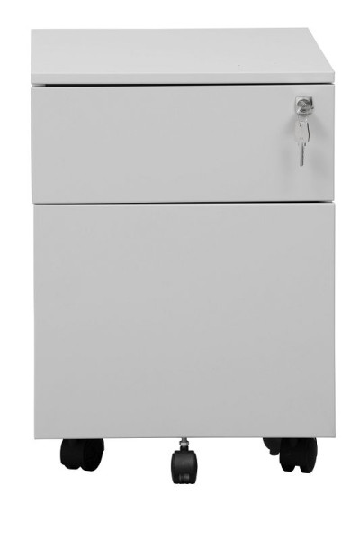 Gürkan Container, 59 x 39 x 55 cm, Lichtgrau, 1 Schublade + 1 Hängeschub, EPS/P.M.2, 109219