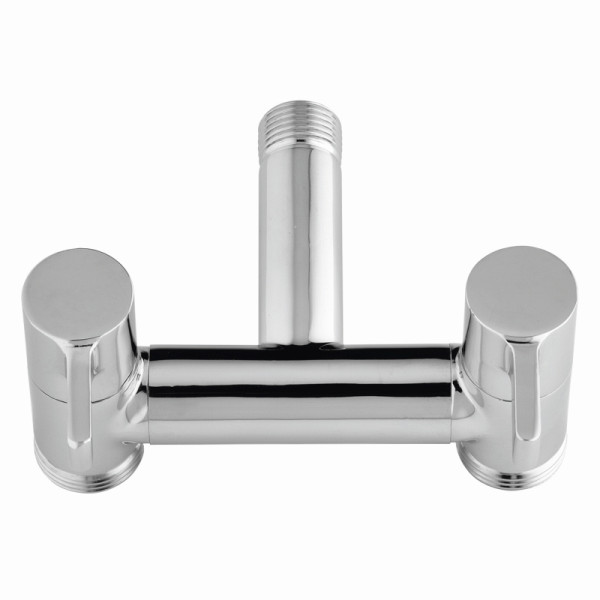 Aquajet Doppel-Zapfstelle ECO chrom, verchromt, VE: 4 Stück, 73142CHR