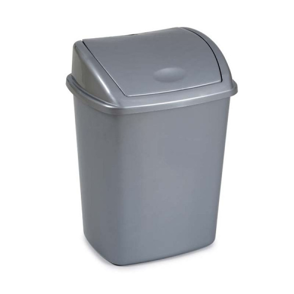 STEIN HGS Abfallbehälter, grau, Gesamthöhe 480 mm, 83462.0014