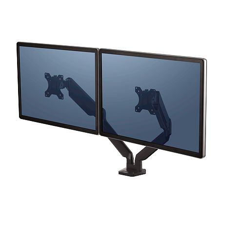 Fellowes Platinum Series Doppel Monitorarm, schwarz, 8042501