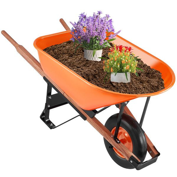 VEVOR Schubkarre Transportkarre Bauschubkarre Schiebkarre 150kg 139x65x70cm, FDL2LHYTC1JL101ICV0