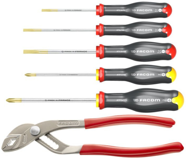 Facom PROTWIST Schraubendreher- und Zangen-Set 5-teilig, AT5.170PB