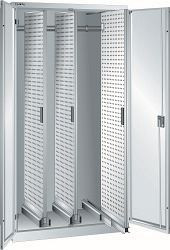 LISTA Vertikalauszugschrank (BxTxH) 1000x600x1950mm CODE Lock, Lichtgrau, 3 Auszüge, 85.789.020.C