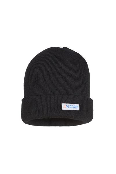 Planam Zubehör Strickmütze mit Umschlag, schwarz, Universalgröße, 6031052