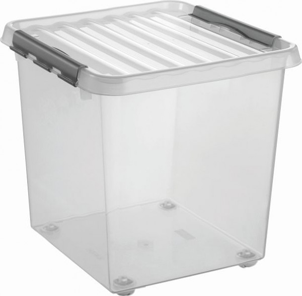 helit Aufbewahrungsbox "the q-line" 38L, VE: 6 Stück, transparent, H6163002