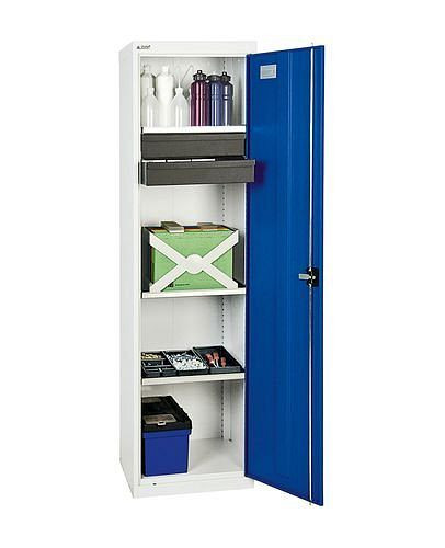 stumpf Werkzeug- und Materialschrank Professional 3000, 2 Schubladen, 3 Wannenböden, grau/blau, B 500 mm, 251849