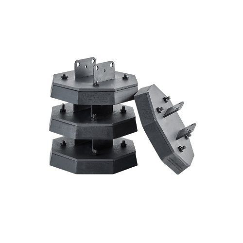 VEVOR Nivellierpads für Wohnmobile, 2300 kg Gummi-Wagenheberpads, ideal für Scherenwagenheberfüße, VE: 4 Stück, FXBDSJT15YC5PX5CYV0