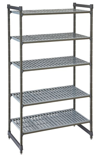 Cambro Camshelving® Basics Grundeinheit 5V 18X54X84 Matt-Graphit, CBU185484V5580