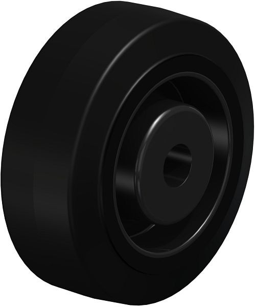 Blickle POEV 80/12XR Rad aus Elastik-Vollgummi, Schwarz, 850032