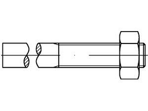 Anschweißenden DIN 525 Mu 3.6 M 20 x 210/ 75 VE=S (25 Stück)