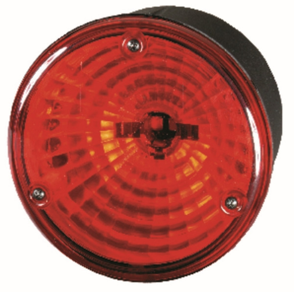 HELLA Heckleuchte, Glühlampe, 12/24V, ECE/ADR/GGVS, Lichtscheibenfarbe: rot, Stecker: Flachstecker, rechts/links, 2SB 964 169-677