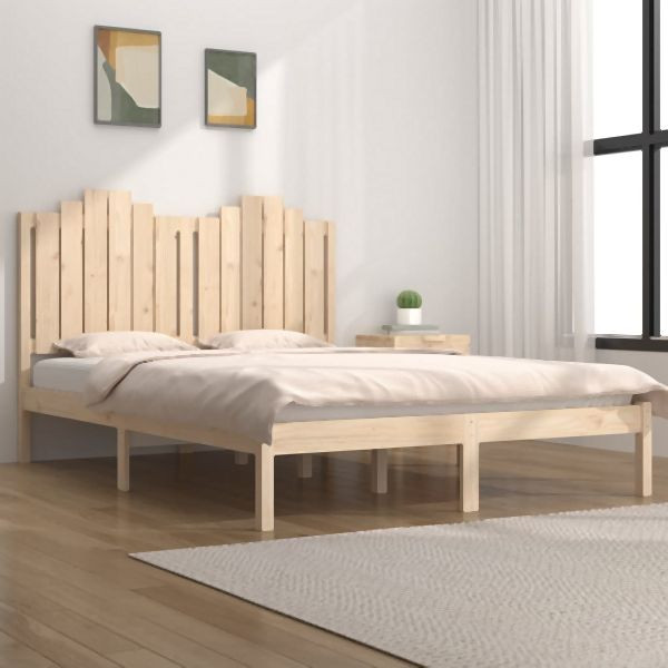 vidaXL Massivholzbett Kiefer 160x200 cm Abmessung, 3103788