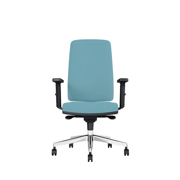 Bisley Bürodrehstuhl Stone, Mit 3D Armlehnen, Aluminiumfußkreuz, MR6366 turquoise, STONEADMR6366
