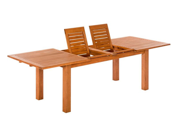Merxx Doppelausziehtisch, 180 (220/260) x 100 cm, FSC Eukalyptusholz, 25915-011