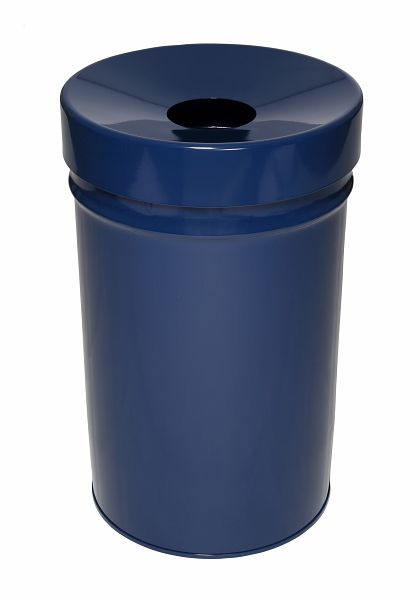 TKG Abfallbehälter FIRE EX mit gleichfarbigem Deckel Blau, Ø 392 x H 630 mm, 377023