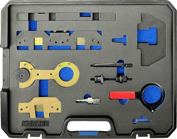 Kunzer Motor-Einstellwerkzeugsatz BMW Für Reparaturarbeiten an 1.6-, 1.8-, 2.0-, 2.5-, 3.0- und 3.2-Liter-Motoren, 77M107