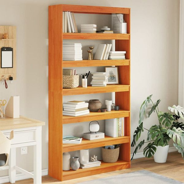 vidaXL Bücherregal/Raumteiler 100x30x199,5 cm Massivholz Kiefer, 844136