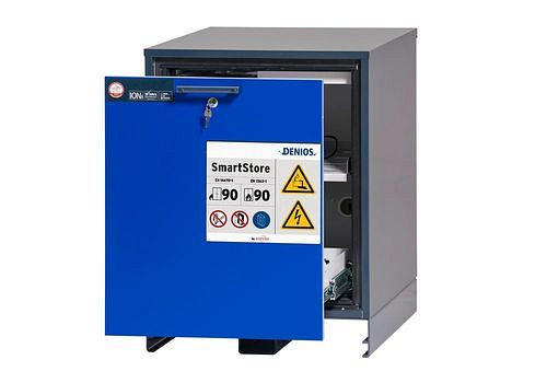 asecos Lithium-Ionen Akku-Ladeschrank, SmartStore-Unterbauschrank 2.0-V, B 600 mm, 292930
