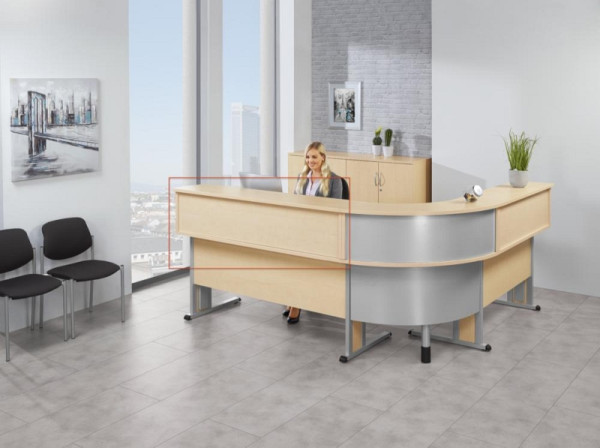 Deskin Thekenaufsatz MULTI M, Ahorndekor, B 1200 x T 350 x H 345 mm, 212807