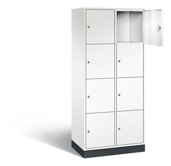 C+P XL-Schließfachschrank Intro, H1950xB820xT490mm, Farbe: Verkehrsweiß, 8470-202 S10221