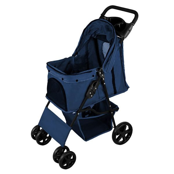 Monster Haustierwagen mit Regenabdeckung, Marineblau, 213899