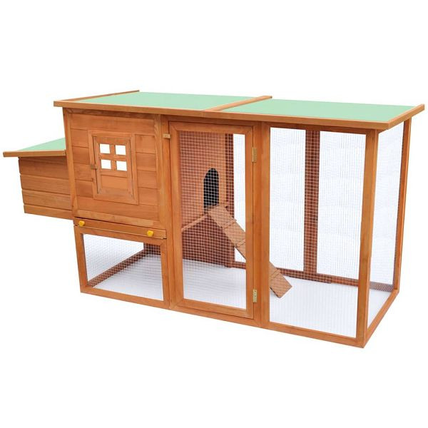 vidaXL Hühnerstall mit 1 Legenest Holz, 170164