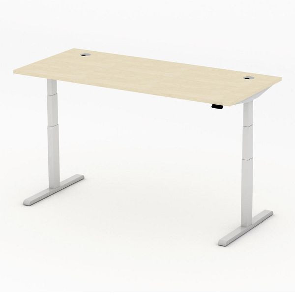 Deskin Höhenverstellbarer Schreibtisch PRO MULTI MODUL, Ahorndekor, B 1800 x T 800 x H 640-1250mm, 360281