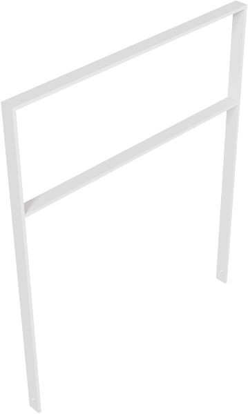 Schake Anlehnbügel aus Flachstahl 50 x 12 mm, mit Querholm, Gesamtbreite: 1000 mm, feuerverzinkt, 451_100