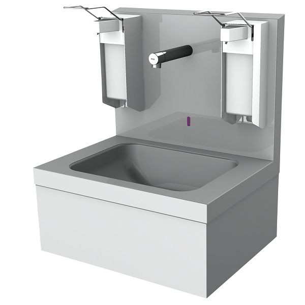 KWC Hygienewaschplatz SATURN, elektronisch, Edelstahl, AP, Thermostat, 550x650x425 mm, 230 VAC, 2030062338